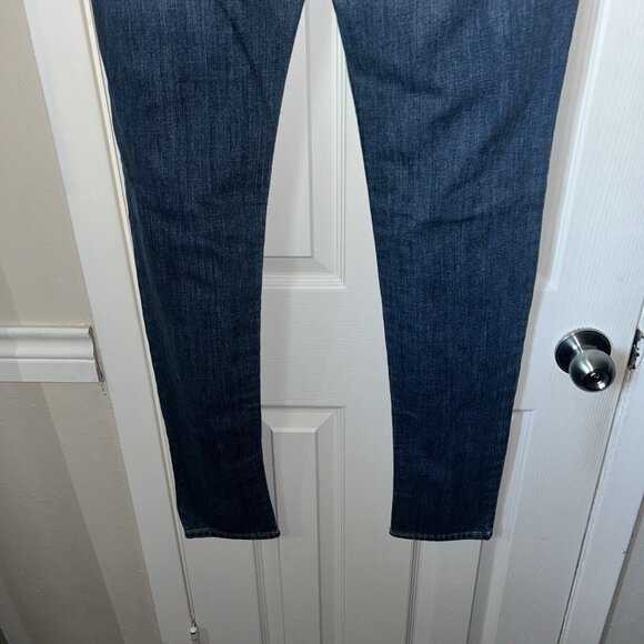 True Religion Julie 90s/Y2K Vintage USA Mid Rise Light Blue Skinny Jeans Size 32 - Picture 6 of 10